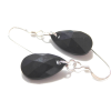 black earrings - Uhani - 