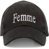 black femme embroidered baseball cap - Hat - 