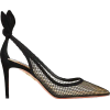 black fishnet mesh heels - Классическая обувь - 