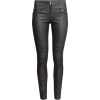 black leather pants zipper pocket - Jeans - 