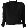 black plaid - Long sleeves shirts - 