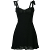 black ribbon dress - Dresses - 