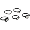 black ring set - Aneis - 
