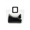 black shirley PVC and leather tote - Bolsas pequenas - 