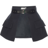 black skirt with pockets - Spudnice - 