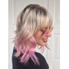 blonde pink ombre runway look - モデル - 