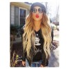 blonde with sunglasses beanie - People - 