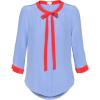 Blouse Long sleeves shirts Blue - Long sleeves shirts - 