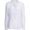 Blouses White - 长袖衫/女式衬衫 - 