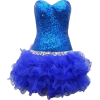 Blue Tinsel Dress Dresses - ワンピース・ドレス - 