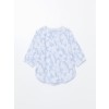 blue Floral blouse - Srajce - kratke - 