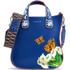 blue butterfly bag - ハンドバッグ - 