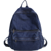 blue denim backpack - Plecaki - 