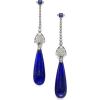 blue earrings - Подвески - 