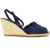 blue espadrilles - ウェッジソール - 