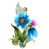 blue flowers - Biljke - 
