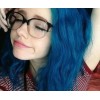 blue hair girl big glasses - Mis fotografías - 