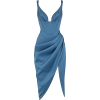 blue short dress - Dresses - 