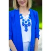blue statement necklace outfit - Moje fotografije - 