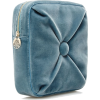 blue velvet cushion pouch - Schnalltaschen - 