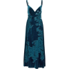 blue velvet dress - Dresses - 