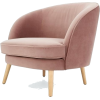 blush velvet chair - Uncategorized - 
