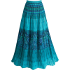 boho skirt turquoise - Dresses - $42.00 