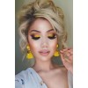 bold yellow eyeshadow makeup ideas - Moje fotografie - 