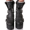 #boots #black #goth #punk #belt - Platformy - 
