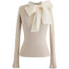 bow embellished shirt - Long sleeves shirts - 