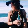 braids sunhat beach look - Mis fotografías - 