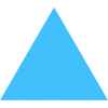 bright blue triangle - Przedmioty - 