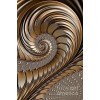 bronze scrolls abstract art background - Ilustracje - 