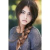 brown braid hairdo - My photos - 