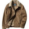 brown corduroy winter jacket - Chaquetas - 