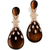 brown earrings - Naušnice - 