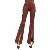 brown flared pants - Pantalones Capri - 