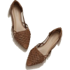brown flat shoes - Балетки - 