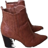 brown heeled Ankle Boots - Сопоги - 