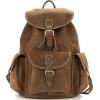 brown leather backpack - Plecaki - 