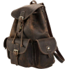 brown leather backpack - バックパック - 