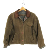 brown olive green corduroy jacket - Kurtka - 