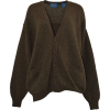 brown oversized cardigan - Swetry na guziki - 