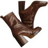 brown shoes - Buty wysokie - 