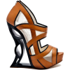 brown shoes - Platformy - 