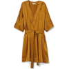 brown silk robe - 睡衣 - 