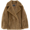 brown teddy short coat - Jacket - coats - 
