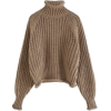 brown turtleneck - Pullover - 