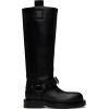 burberry-black-saddle-tall-boot - Čizme - 