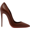 burgundy christiian loubiton pump - Sapatos clássicos - 